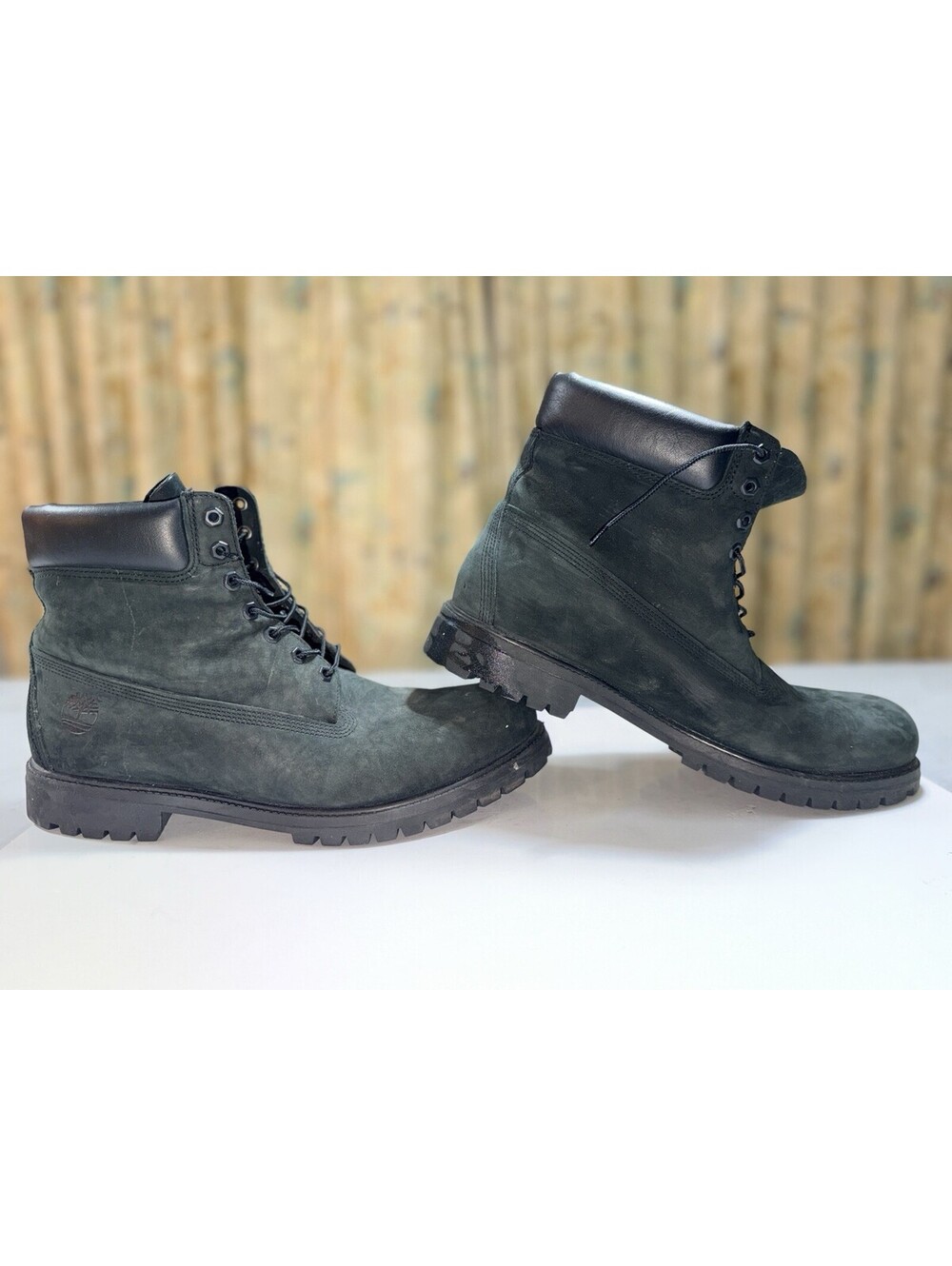 Timberland Premium 6 Inch Waterproof Boots Black Nubuck 10073 Men’s Size 13 M